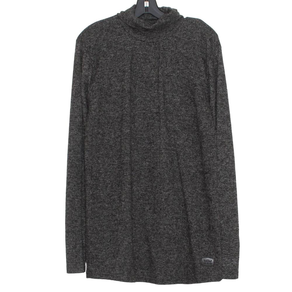 Leif Nelson Sweater Turtleneck Minimalist Cozy Casual Cottage Neutral Gray XL